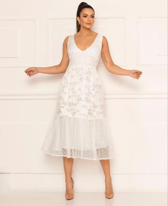 vestido brenda (midi tule) vestido brenda (midi tule)