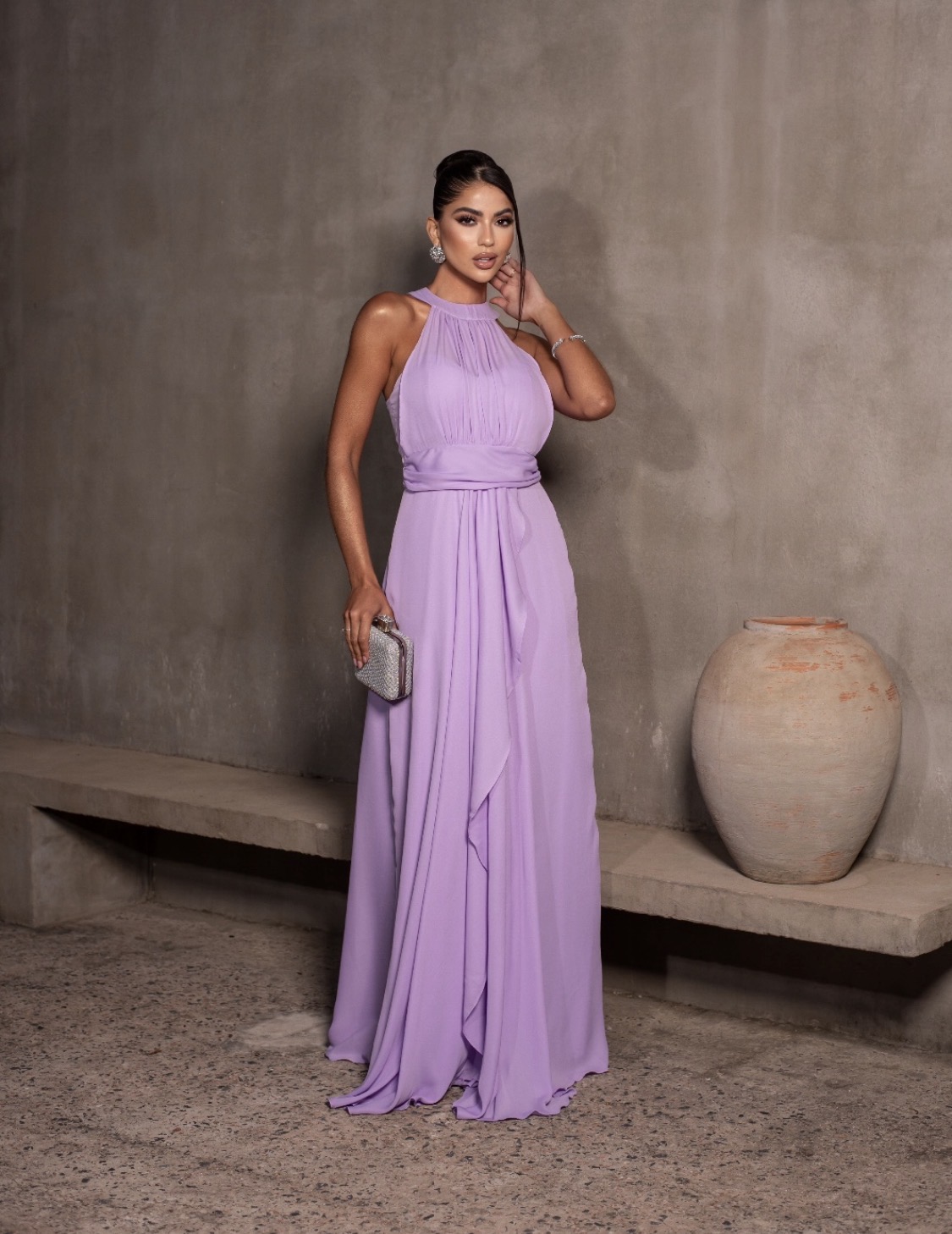 Vestido Yasmin (Gola alta)